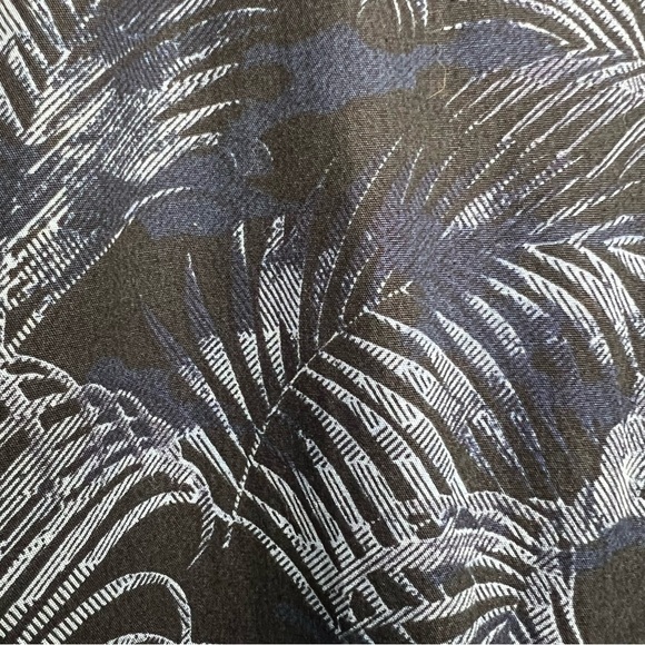 Tommy Bahama Fez Frond Reversible Bomber Jacket Mens Sz M Navy Blue Snap Pocket - Picture 5 of 16